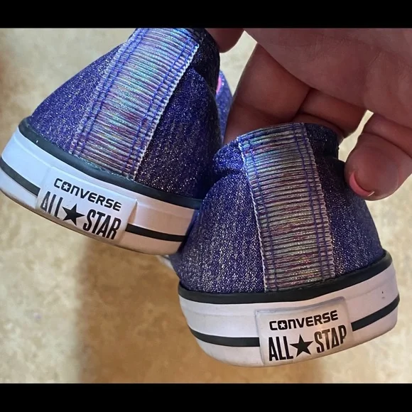 Converse purple metallic shoes - Picture 6 of 7